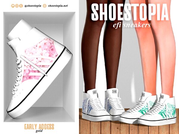 Stylish EFI Sneakers for The Sims 4 Sims 4 CC