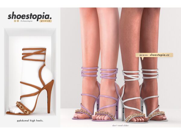 sims 4 cc shoestopia panter high heels 5