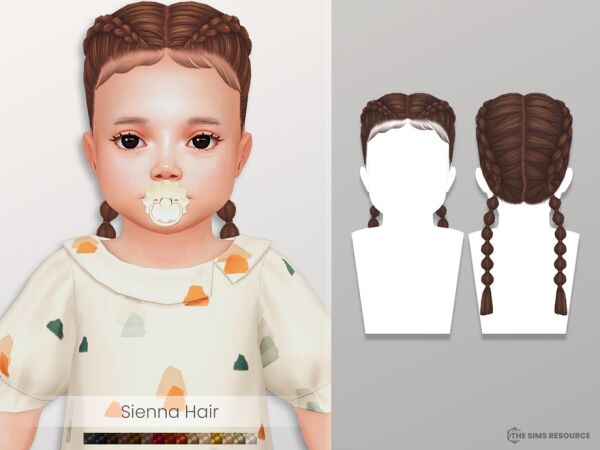 Sienna Hair for Toddlers Sims 4 CC