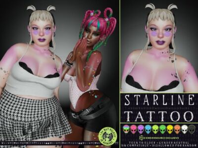 Discover the Starline Tattoo – TSR Exclusive Sims 4 CC