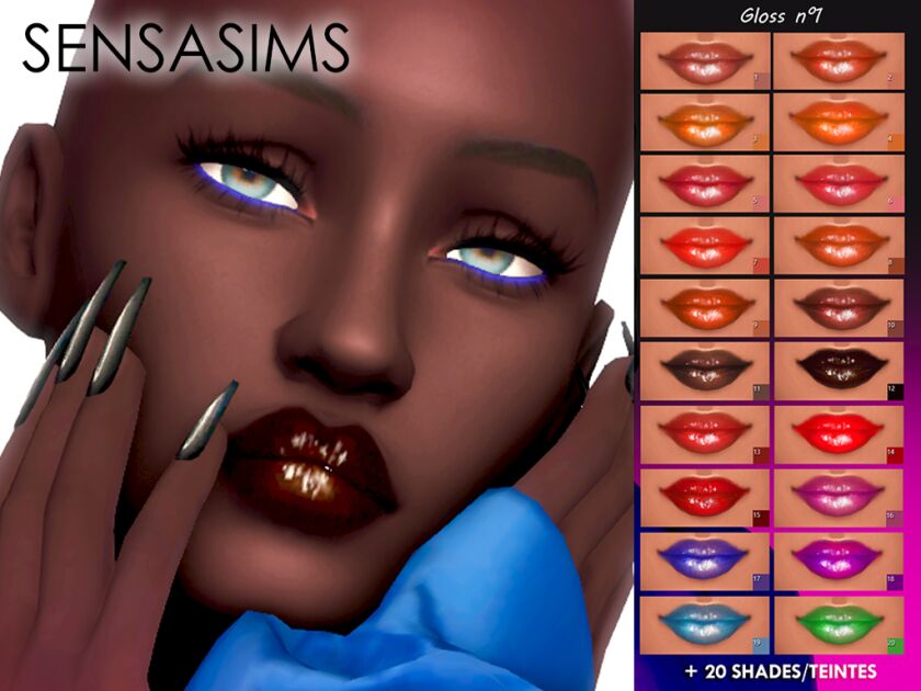 Sul Sul 💜 CC Lip Gloss Download Sims 4 CC