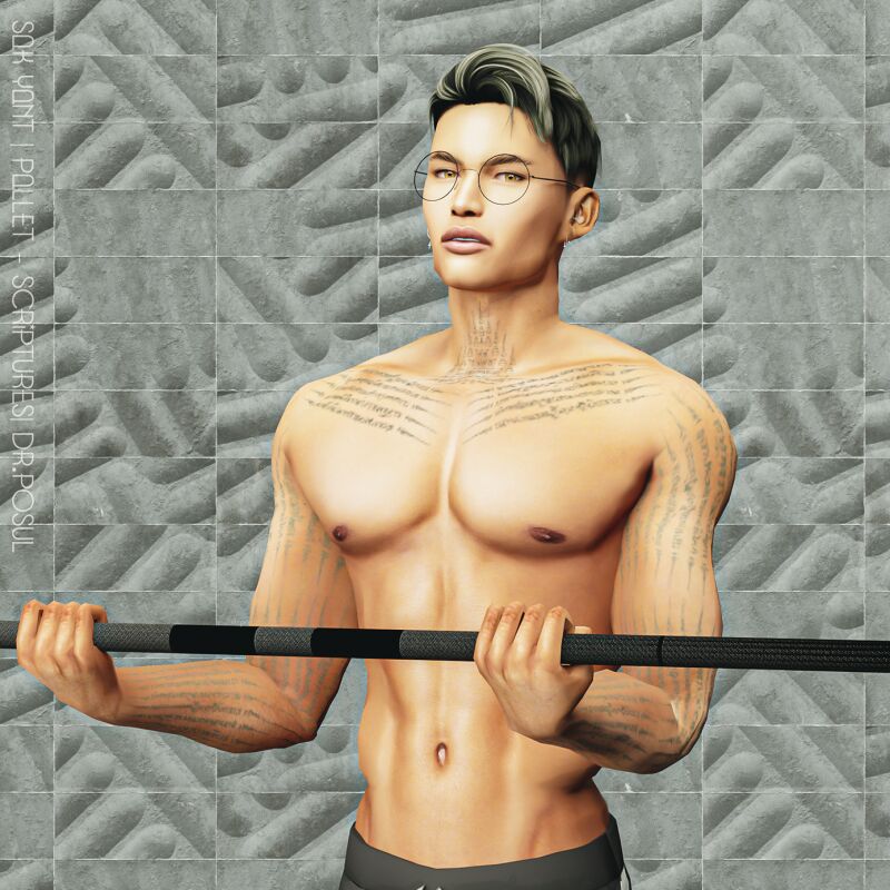 sims 4 cc tattoo collection sak yant pallet scripture strength by po sul 2