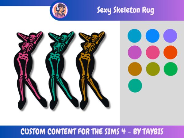 Taybis Rug – Sexy Skeleton Sims 4 CC