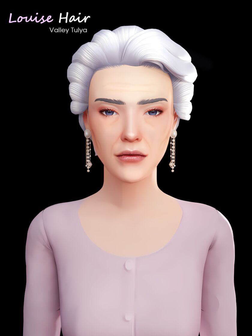 Stylish Louise Hair for The Sims 4 Sims 4 CC