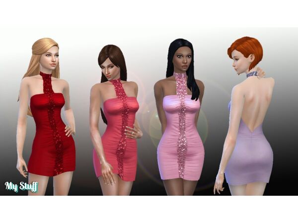 TS2 Night Life Dress Conversion Sims 4 CC