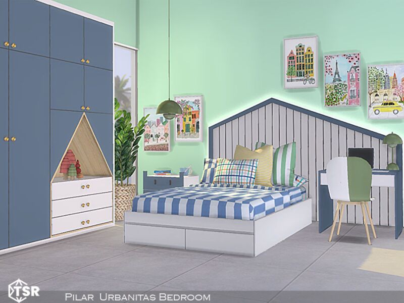 sims 4 cc urbanitas bedroom by pilar 3