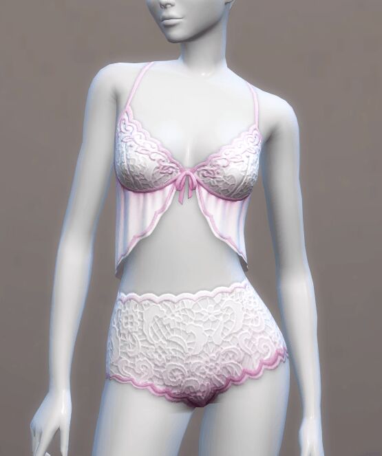 sims 4 cc wedding night lingerie by leandreah 3