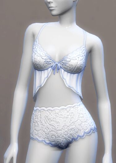 sims 4 cc wedding night lingerie by leandreah 4