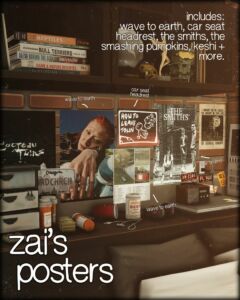 Zai’s Poster Set Inspired by Music Sims 4 CC