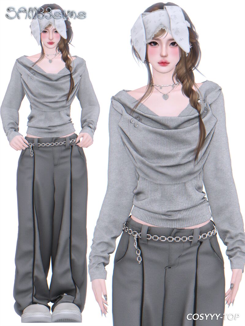 sims 4 cc 【333】cosyyy top by san33 2